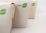 "Two biodegradable cardboard boxes with 'i am eco' branding, reflecting JC Packaging's commitment to sustainable packaging solutions."