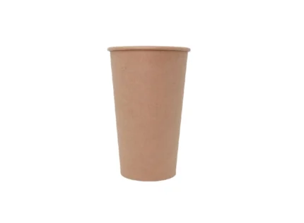 "Sustainable packaging eco-friendly compostable kraft paper cup isolated on a white background - JCpackagingDubai.com"