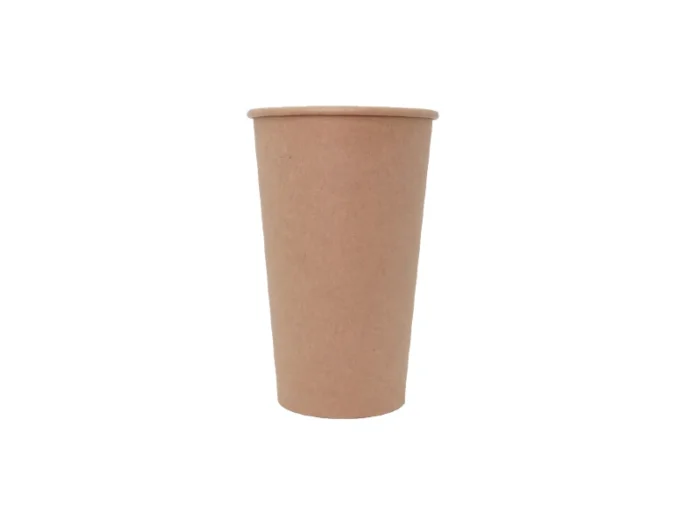 "Sustainable packaging eco-friendly compostable kraft paper cup isolated on a white background - JCpackagingDubai.com"