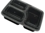 "3-section microwave-safe container with lid from JC Packaging Dubai"